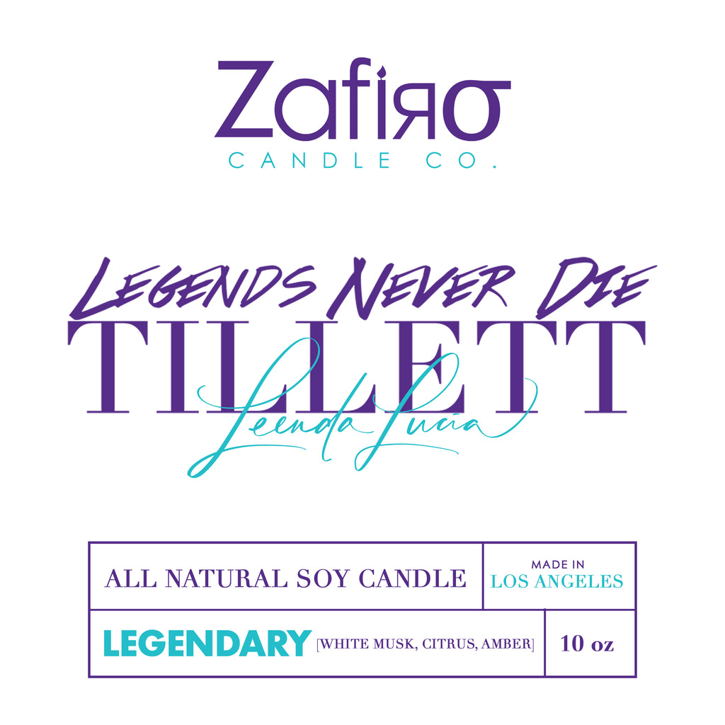 LEGENDS NEVER DIE 'LEGENDARY' CANDLE