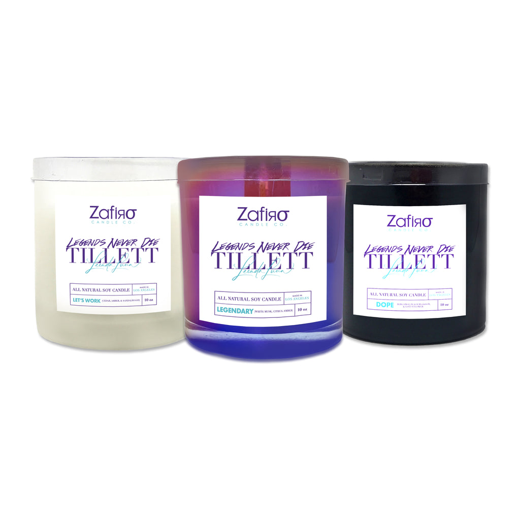 LEGENDS NEVER DIE - 3PC CANDLE BUNDLE